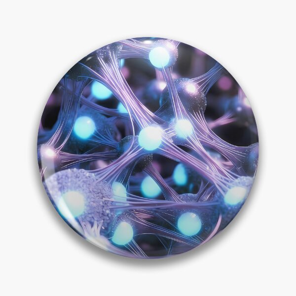 Item preview, Scifi Theme Bluish Purple Texture of Asymmetrical Glowing Biological Neuron Synapses (image size 7840x11680) designed and sold by Digital-Davinci.