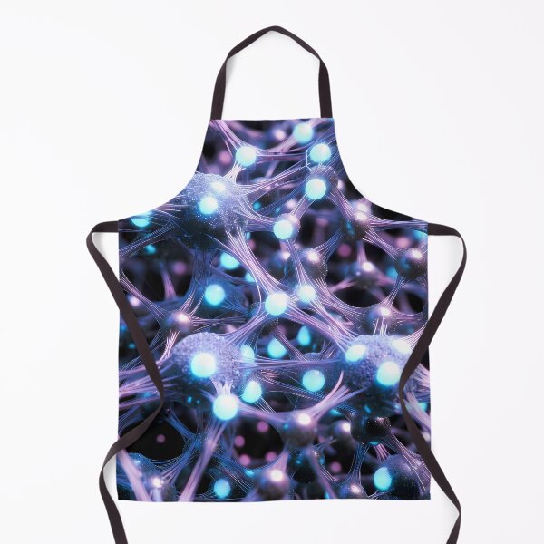 Item preview, Scifi Theme Bluish Purple Texture of Asymmetrical Glowing Biological Neuron Synapses (image size 7840x11680) designed and sold by Digital-Davinci.