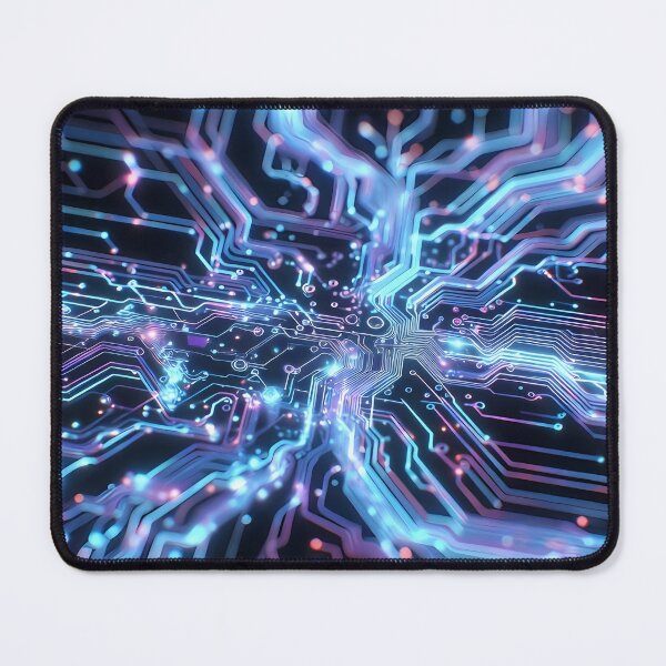 Item preview, Scifi Theme Bluish Purple Texture of Asymmetrical Glowing Biological Neuron Synapses (image size 7840x11680) designed and sold by Digital-Davinci.