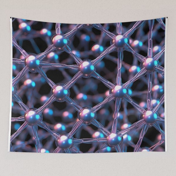 Item preview, Scifi Theme Bluish Purple Texture of Asymmetrical Glowing Biological Neuron Synapses (image size 7840x11680) designed and sold by Digital-Davinci.