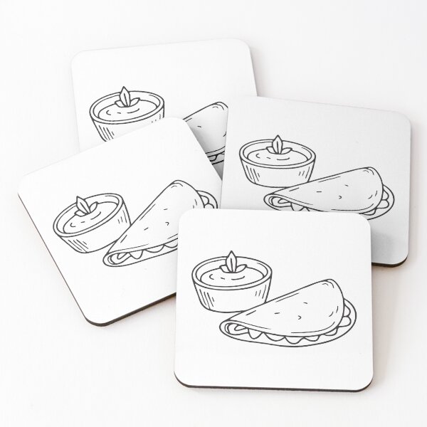 Item preview, A tortilla lying beside a bowl of salsa designed and sold by rasagamastore.