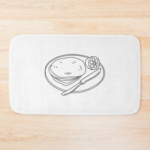 Item preview, A tortilla on plate beside a knife and lemon wedge designed and sold by rasagamastore.