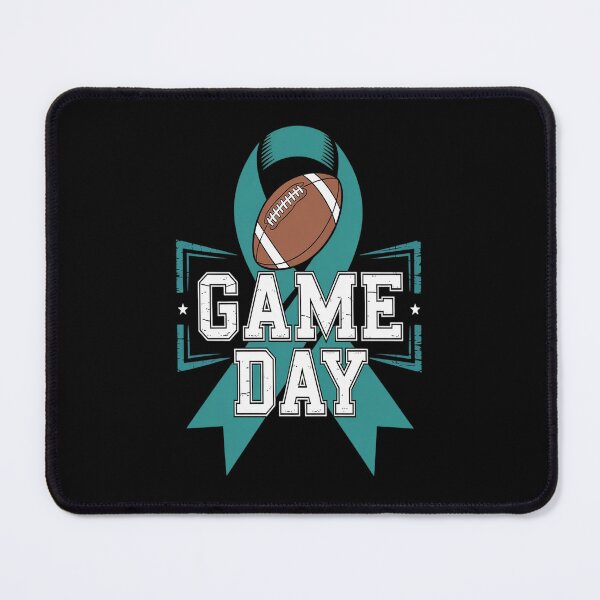Item preview, Womens Cervical Cancer Football - Game Day - Teal Awareness designed and sold by repconomArt.