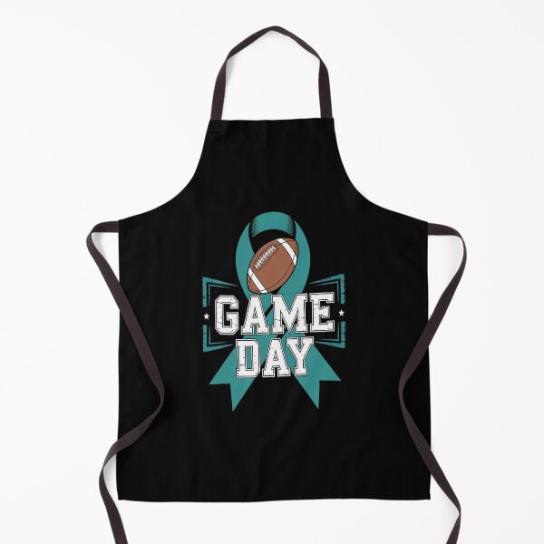 Item preview, Womens Cervical Cancer Football - Game Day - Teal Awareness designed and sold by repconomArt.