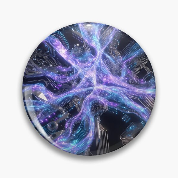 Item preview, Scifi Theme Bluish Purple Texture of Asymmetrical Glowing Biological Neuron Synapses (image size 7840x11680) designed and sold by Digital-Davinci.