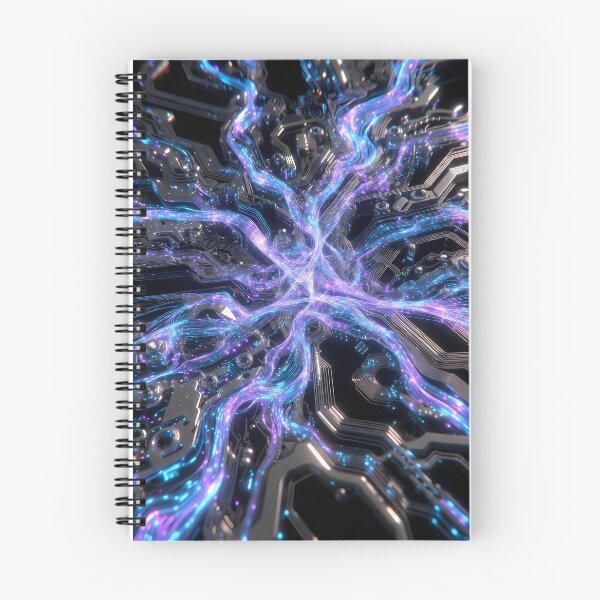Item preview, Scifi Theme Bluish Purple Texture of Asymmetrical Glowing Biological Neuron Synapses (image size 7840x11680) designed and sold by Digital-Davinci.