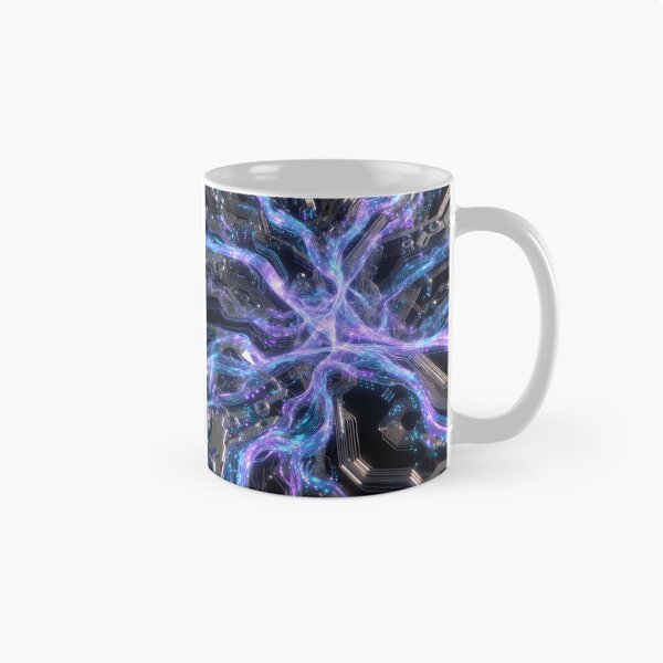 Item preview, Scifi Theme Bluish Purple Texture of Asymmetrical Glowing Biological Neuron Synapses (image size 7840x11680) designed and sold by Digital-Davinci.