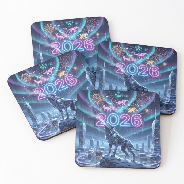 Item preview, Neon New Year 2026 Cyberpunk Celebration designed and sold by ChinzorigBAY.