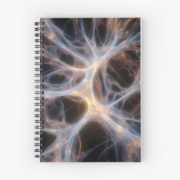 Item preview,  Scifi Theme Reddish Orange Purple Texture of Asymmetrical Glowing Biological Neuron Synapses (image size 7840x11680) designed and sold by Digital-Davinci.