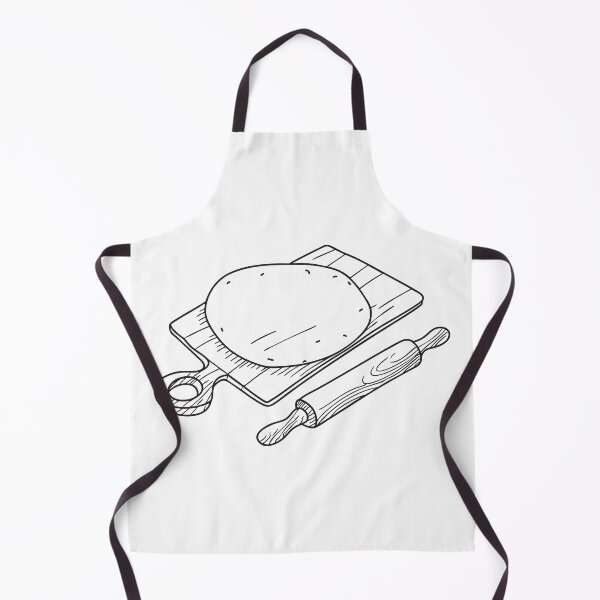 Item preview, A tortilla placed near a rolling pin and flour on a counter designed and sold by rasagamastore.