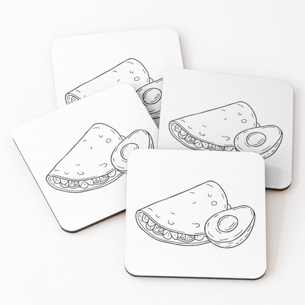 Item preview, A tortilla resting beside a slice of avocado designed and sold by rasagamastore.