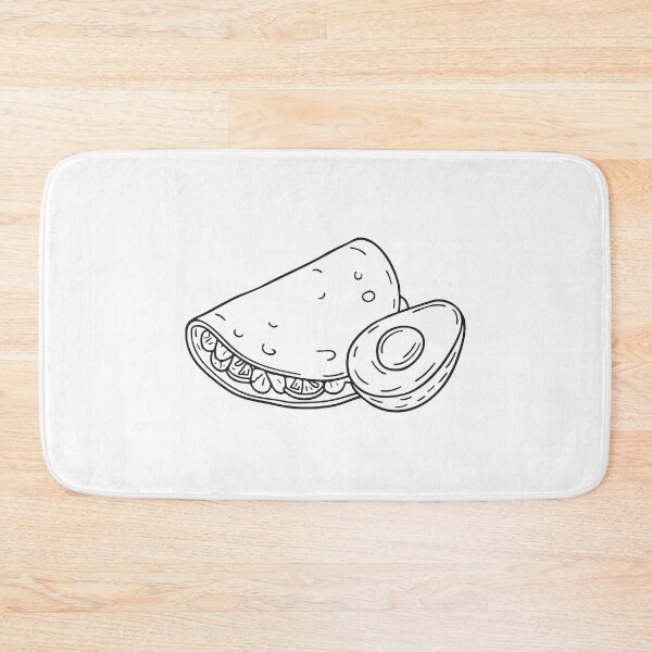 Item preview, A tortilla resting beside a slice of avocado designed and sold by rasagamastore.