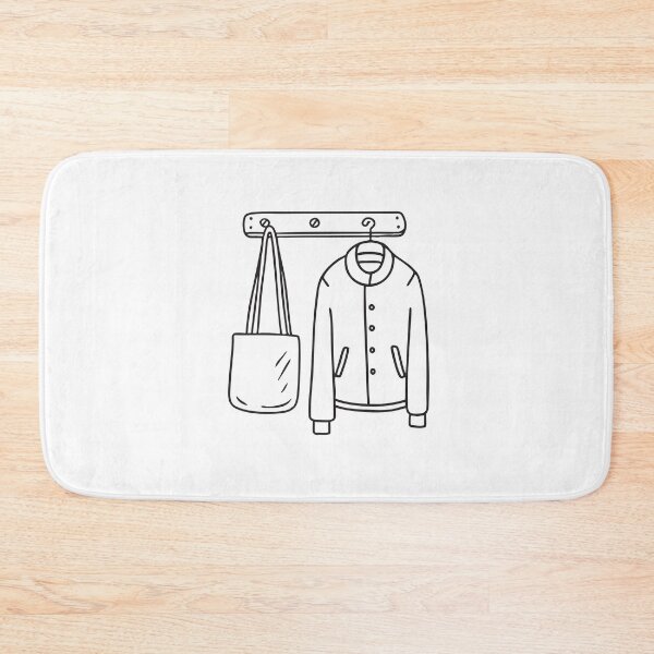 Item preview, A tote bag and a jacket on wall hook designed and sold by rasagamastore.