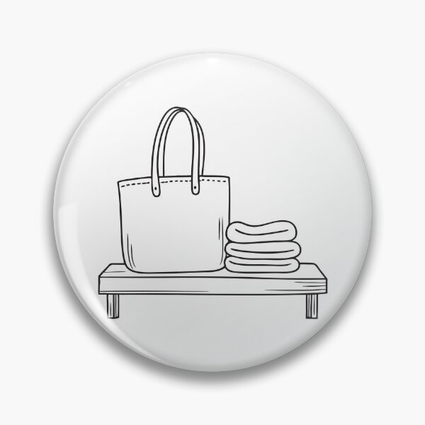 Item preview, A tote bag beside folded clothes on a bench designed and sold by rasagamastore.
