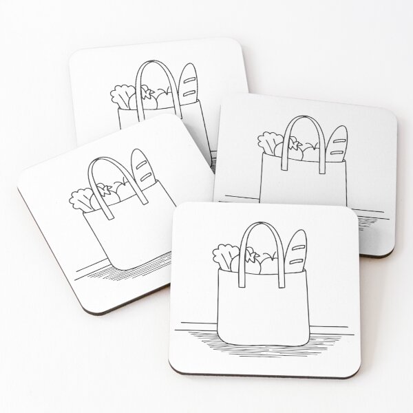 Item preview, A tote bag lying near groceries on the kitchen floor designed and sold by rasagamastore.