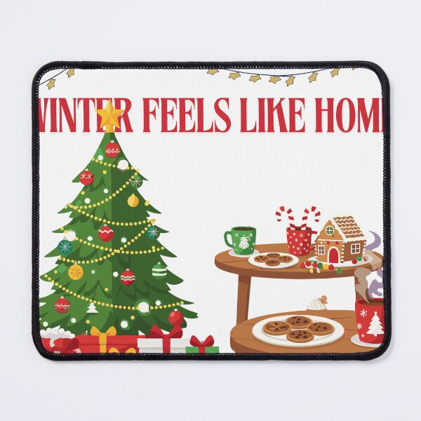 Item preview, Winter Feels Like Home Quote Art | Cozy Christmas Illustration designed and sold by designbymahi.