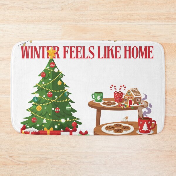 Item preview, Winter Feels Like Home Quote Art | Cozy Christmas Illustration designed and sold by designbymahi.