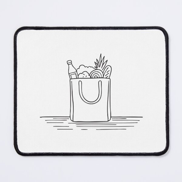 Item preview, A tote bag lying near groceries on the kitchen designed and sold by rasagamastore.