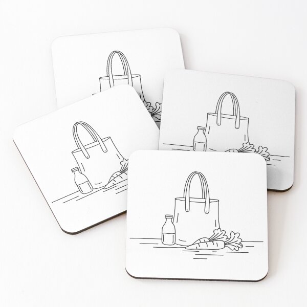Item preview, A tote bag lying near groceries on the floor designed and sold by rasagamastore.