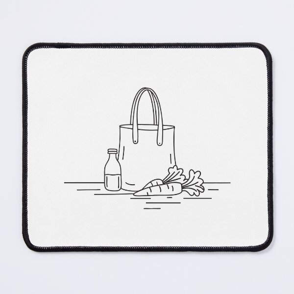 Item preview, A tote bag lying near groceries on the floor designed and sold by rasagamastore.