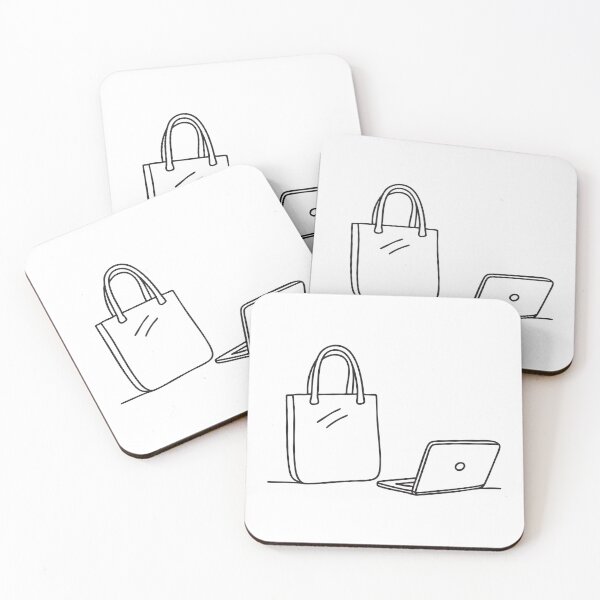 Item preview, A tote bag lying next to a laptop on the floor designed and sold by rasagamastore.