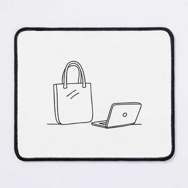 Item preview, A tote bag lying next to a laptop on the floor designed and sold by rasagamastore.