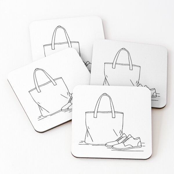 Item preview, A tote bag resting beside a pair of shoes on the floor designed and sold by rasagamastore.
