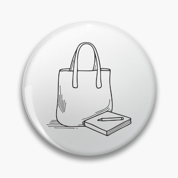 Item preview, A tote bag resting beside a sketchpad and markers designed and sold by rasagamastore.