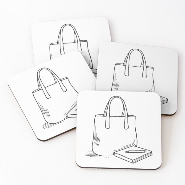 Item preview, A tote bag resting beside a sketchpad and markers designed and sold by rasagamastore.