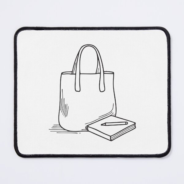 Item preview, A tote bag resting beside a sketchpad and markers designed and sold by rasagamastore.