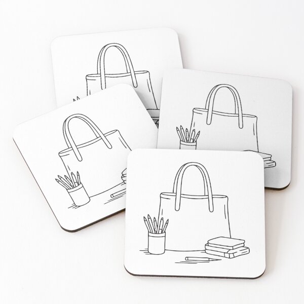 Item preview, A tote bag resting beside a sketchpad designed and sold by rasagamastore.