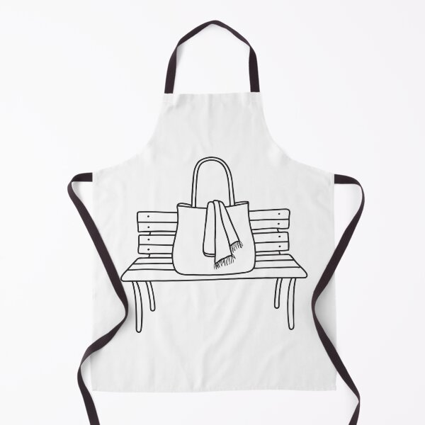 Item preview, A tote bag with a scarf peeking out on bench designed and sold by rasagamastore.