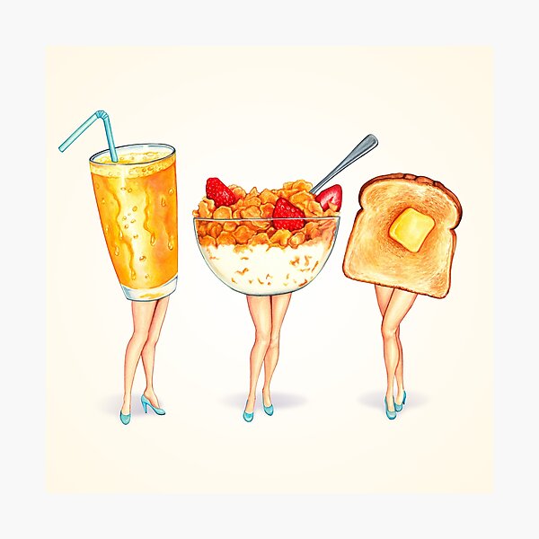 Item preview, Breakfast Pin-Ups designed and sold by Kelly  Gilleran.