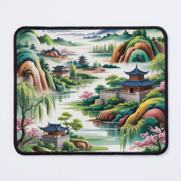 Item preview, A photographic reproduction of a traditional Chinese landscape. designed and sold by Lilashakti ⭐️ ⭐️ ⭐️ ⭐️ ⭐️.