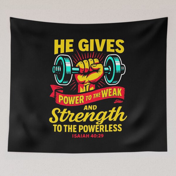 Item preview, Isaiah 40:29 He Gives Power to the Weak and Strength to the Powerless designed and sold by plushism.