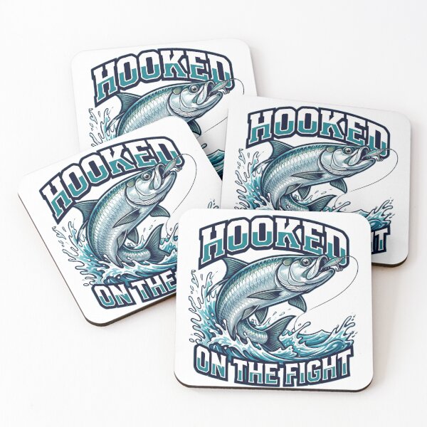 Item preview, Hooked On The Fight Dynamic Tarpon Sport Fishing Design designed and sold by EverBranz-stor.