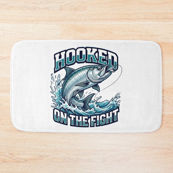 Item preview, Hooked On The Fight Dynamic Tarpon Sport Fishing Design designed and sold by EverBranz-stor.