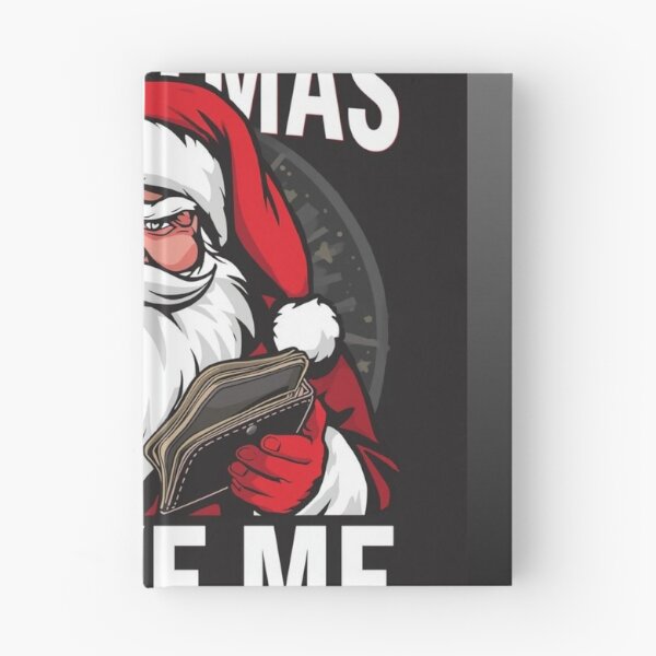 Item preview, Santa holding empty wallet, text “Christmas Broke Me”, bold typography designed and sold by tsintsinshop.