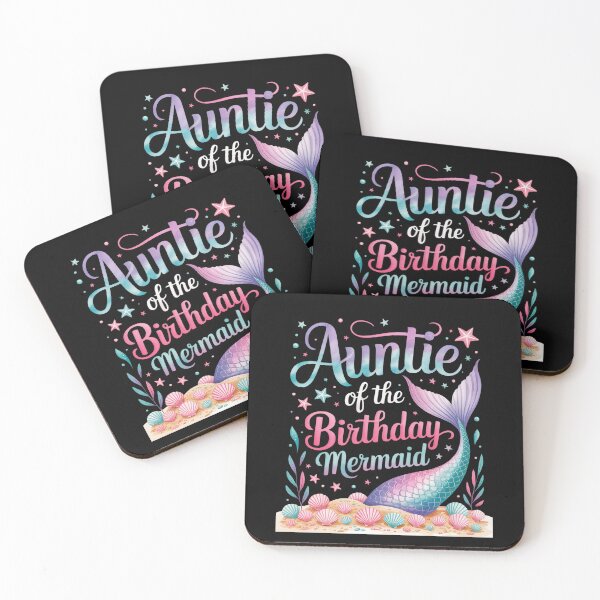 Item preview, Auntie Of The Birthday Mermaid Girl Bday Party Squad Family designed and sold by Catharsiscath.