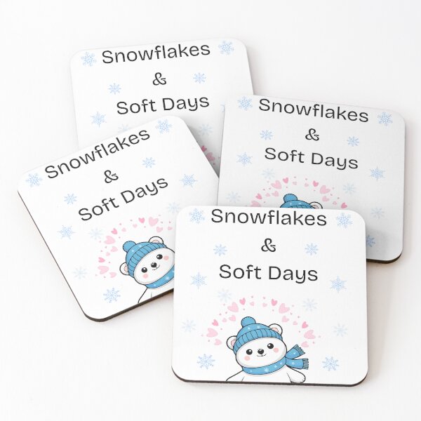Item preview, Cute Snow Bear With Hearts Soft Snowflake Pattern designed and sold by TheSheoranCollections.