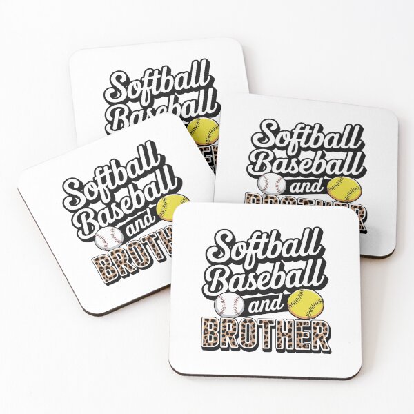 Item preview, Baseball And Softball Brother of Both Girl Boy Nephew Leopard designed and sold by Catharsiscath.