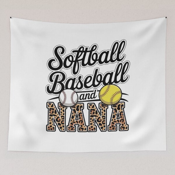 Item preview, Baseball And Softball Nana of Both Girl Boy Nephew Leopard designed and sold by Catharsiscath.