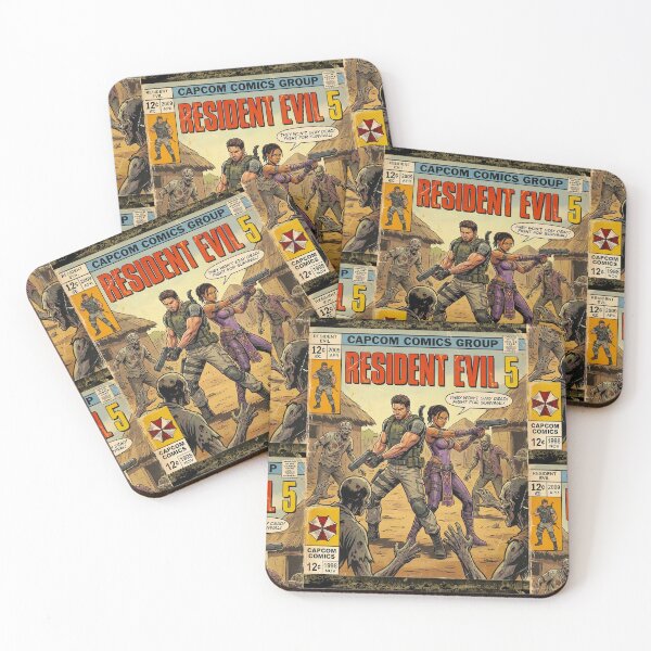 Item preview, Resident Evil Chris & Sheva Classic Comic Retro Gaming Art  designed and sold by Back2Collage.