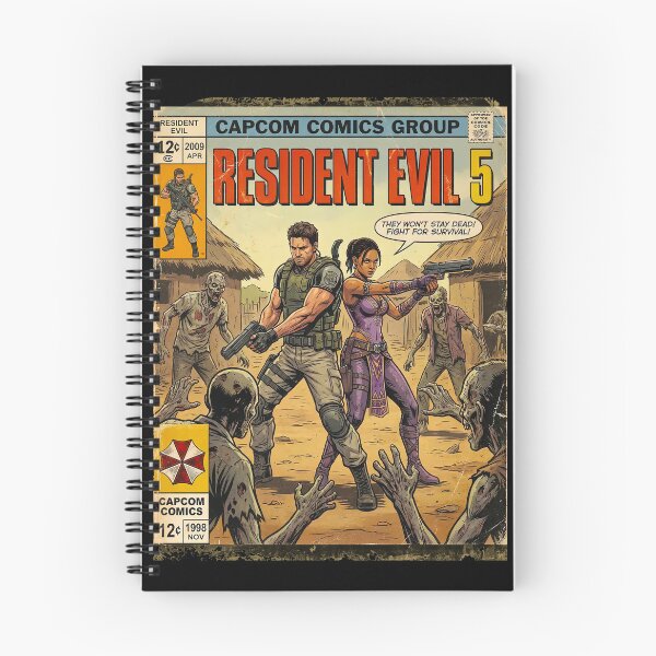 Item preview, Resident Evil Chris & Sheva Classic Comic Retro Gaming Art  designed and sold by Back2Collage.