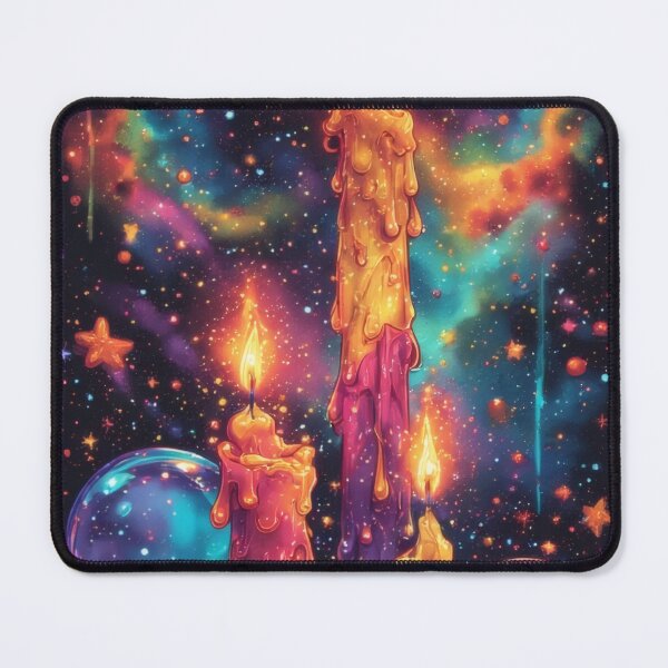 Item preview, Glowing candles in cosmic space designed and sold by Mianku | Für das Leben.