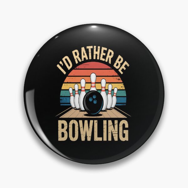 Item preview, I'd Rather be Bowling retro for Man, Woman & Toddler Bowling designed and sold by Catharsiscath.
