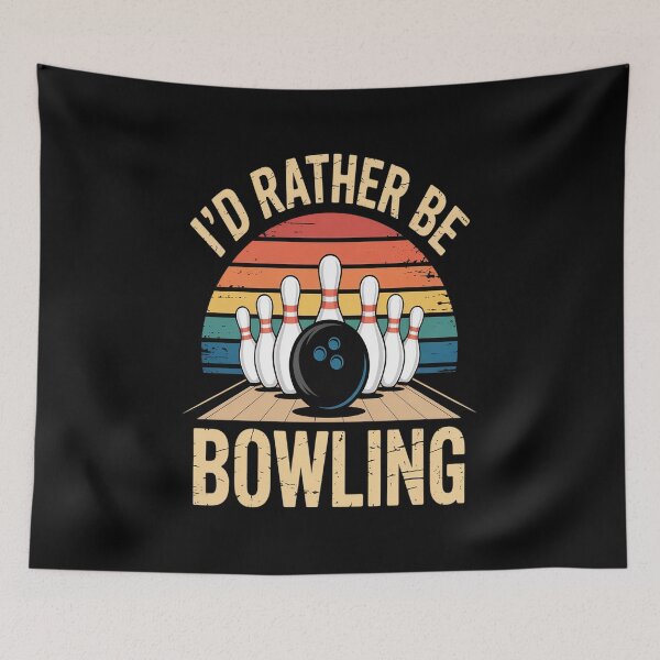 Item preview, I'd Rather be Bowling retro for Man, Woman & Toddler Bowling designed and sold by Catharsiscath.