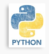 Retro Python Programmer Canvas Print