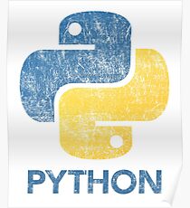 Retro Python Programmer Poster