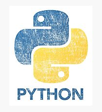 Retro Python Programmer Photographic Print